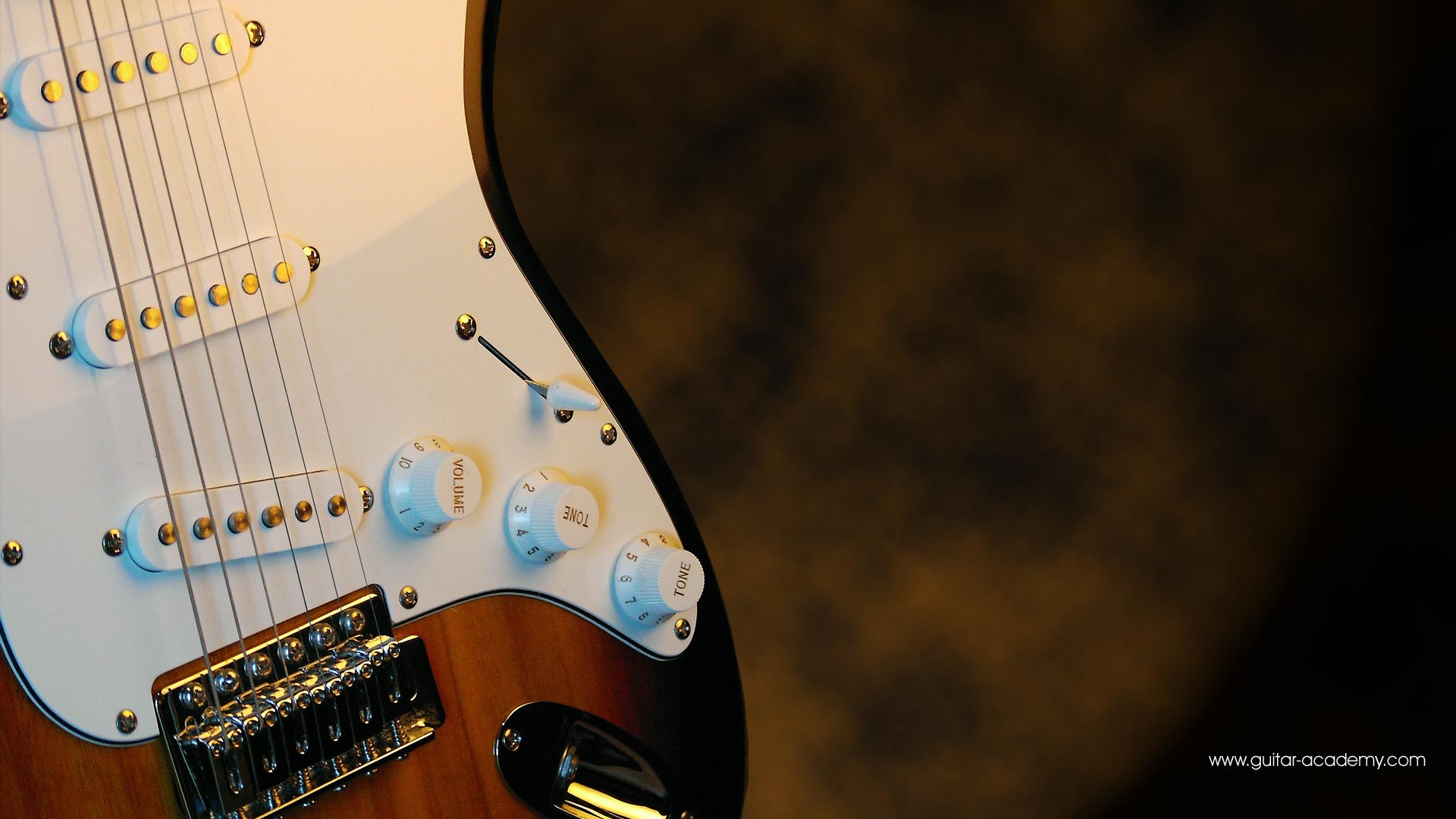 Guitar wallpaper, Fender Stratocaster style body