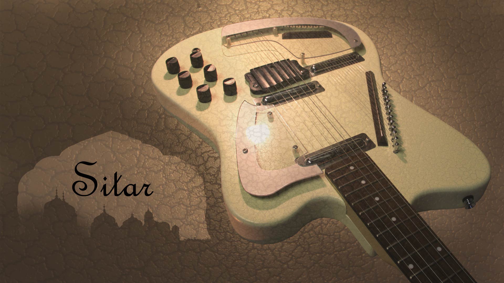 electric guitar sitar